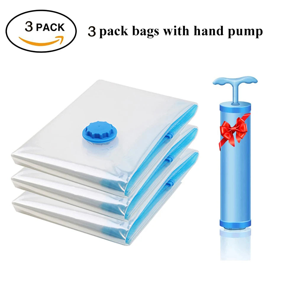 Vacuum Storage Bags for Clothes & Bedding