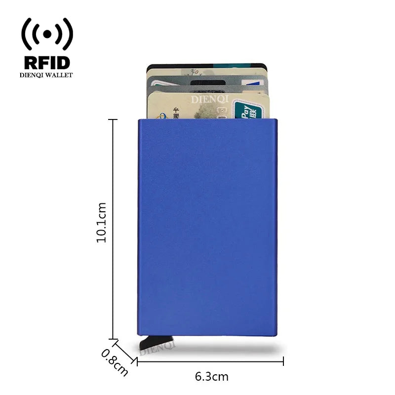 Slim RFID Metal Wallet for Men & Women