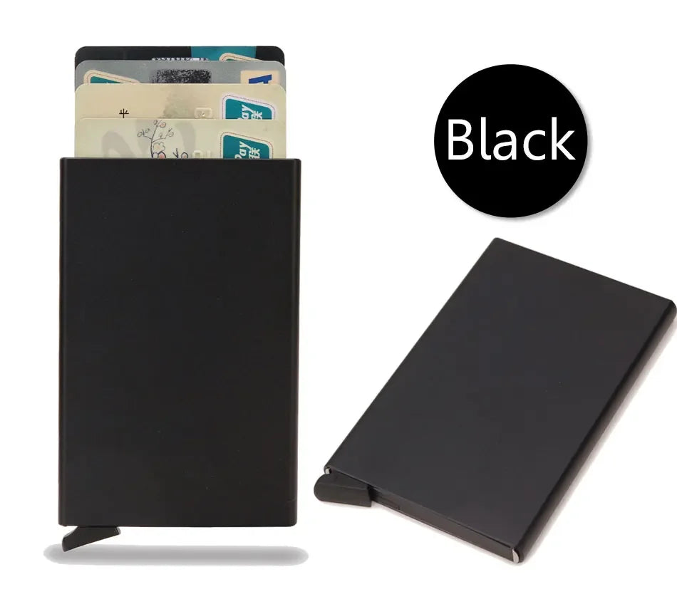 Slim RFID Metal Wallet for Men & Women