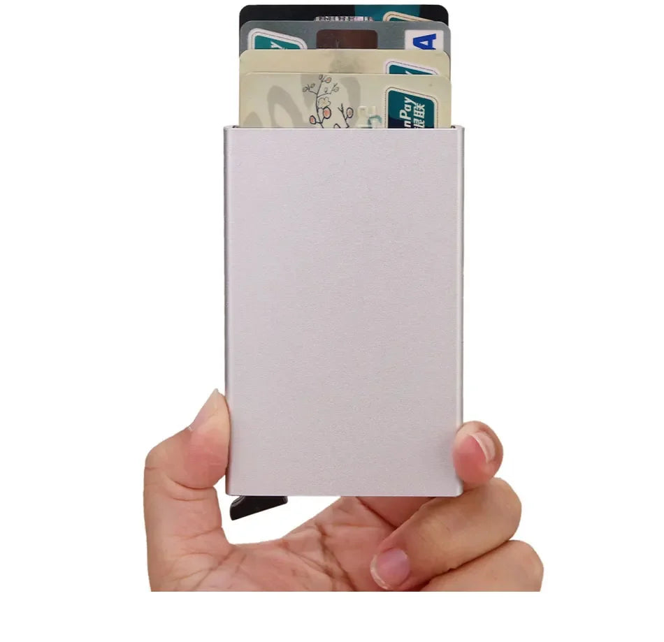 Slim RFID Metal Wallet for Men & Women