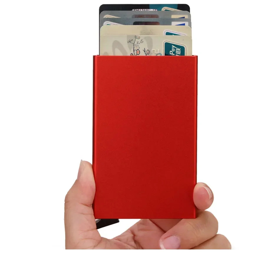Slim RFID Metal Wallet for Men & Women