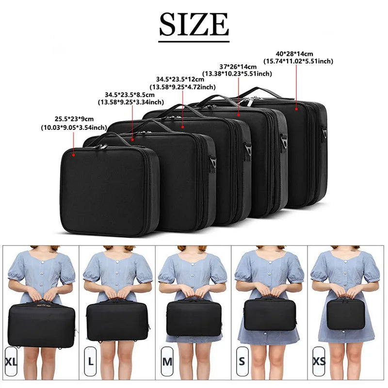 Large Professional Makeup & Nail Tool Organizer