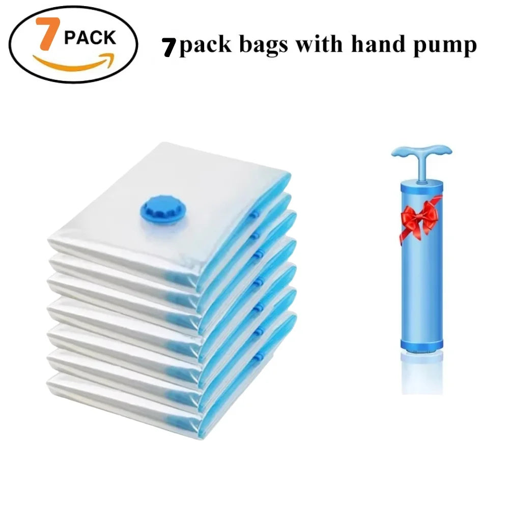 Vacuum Storage Bags for Clothes & Bedding