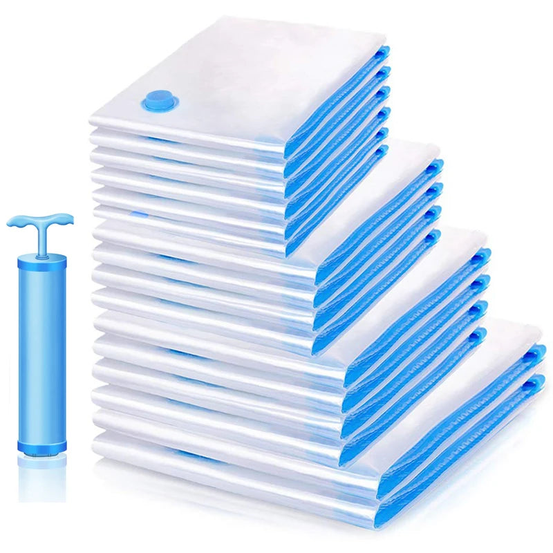 Vacuum Storage Bags for Clothes & Bedding