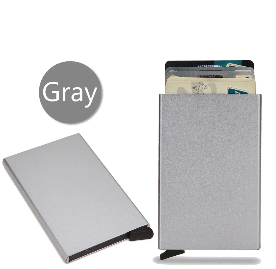 Slim RFID Metal Wallet for Men & Women