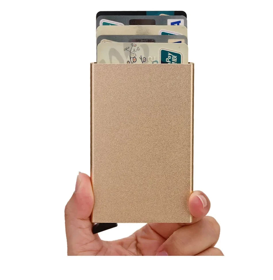 Slim RFID Metal Wallet for Men & Women