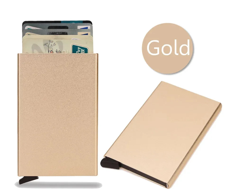 Slim RFID Metal Wallet for Men & Women