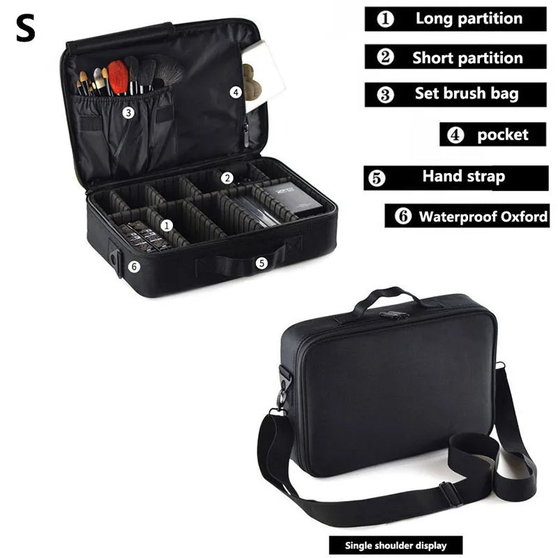 Large Professional Makeup & Nail Tool Organizer