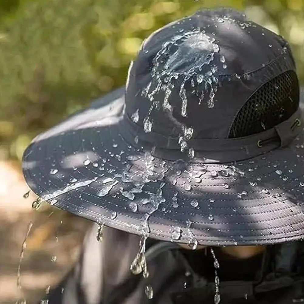 Wide Brim Sun Hat with Neck Flap