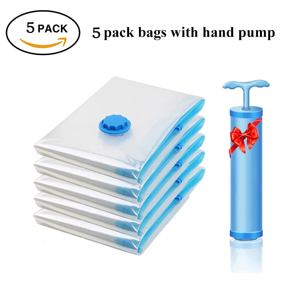 Vacuum Storage Bags for Clothes & Bedding