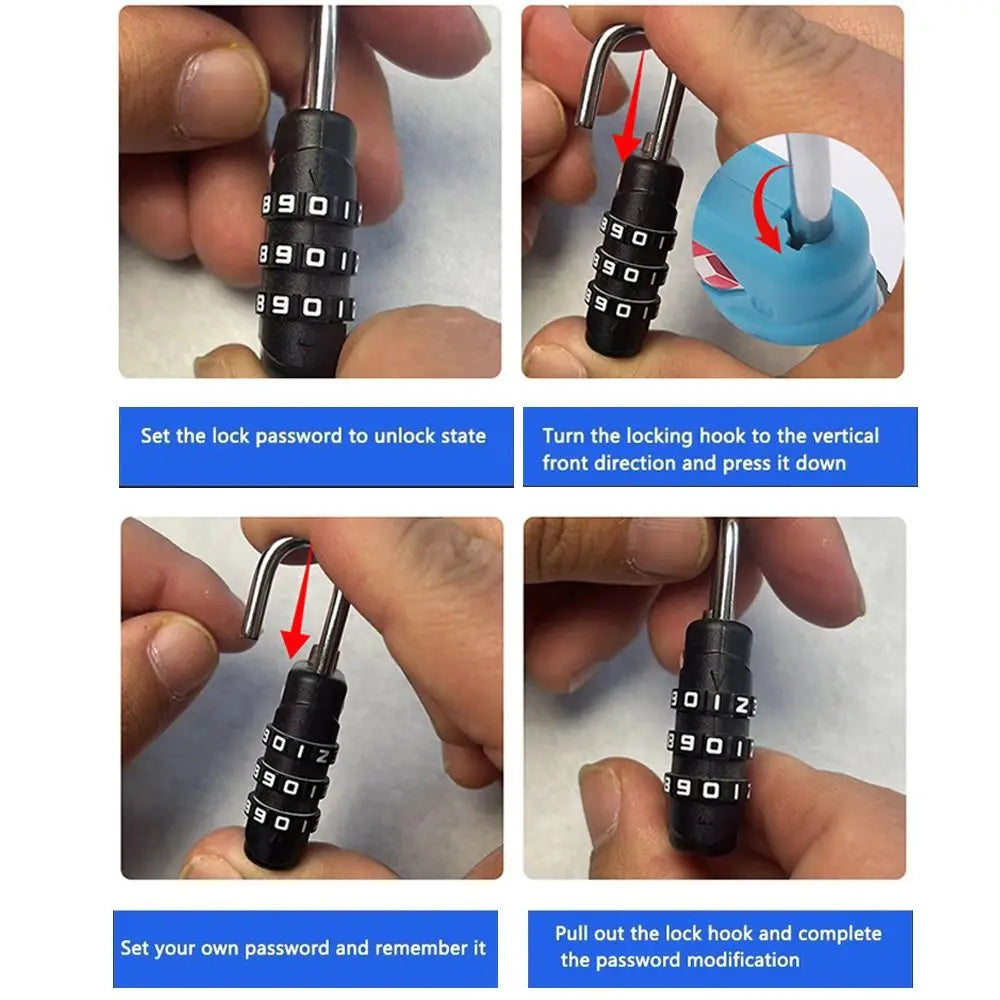 TSA 3-Digit Travel Combination Padlock