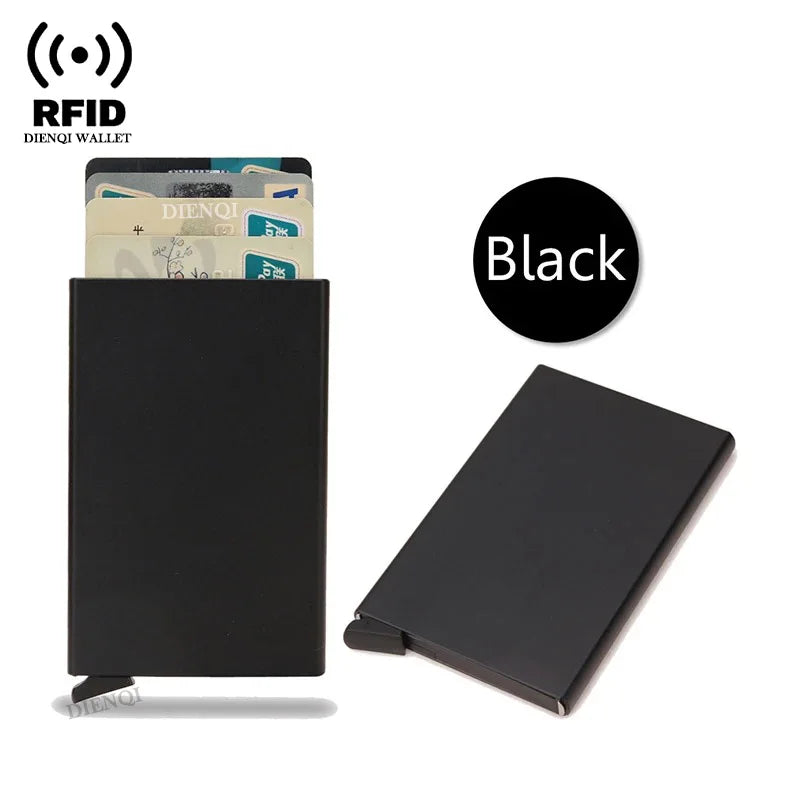 Slim RFID Metal Wallet for Men & Women