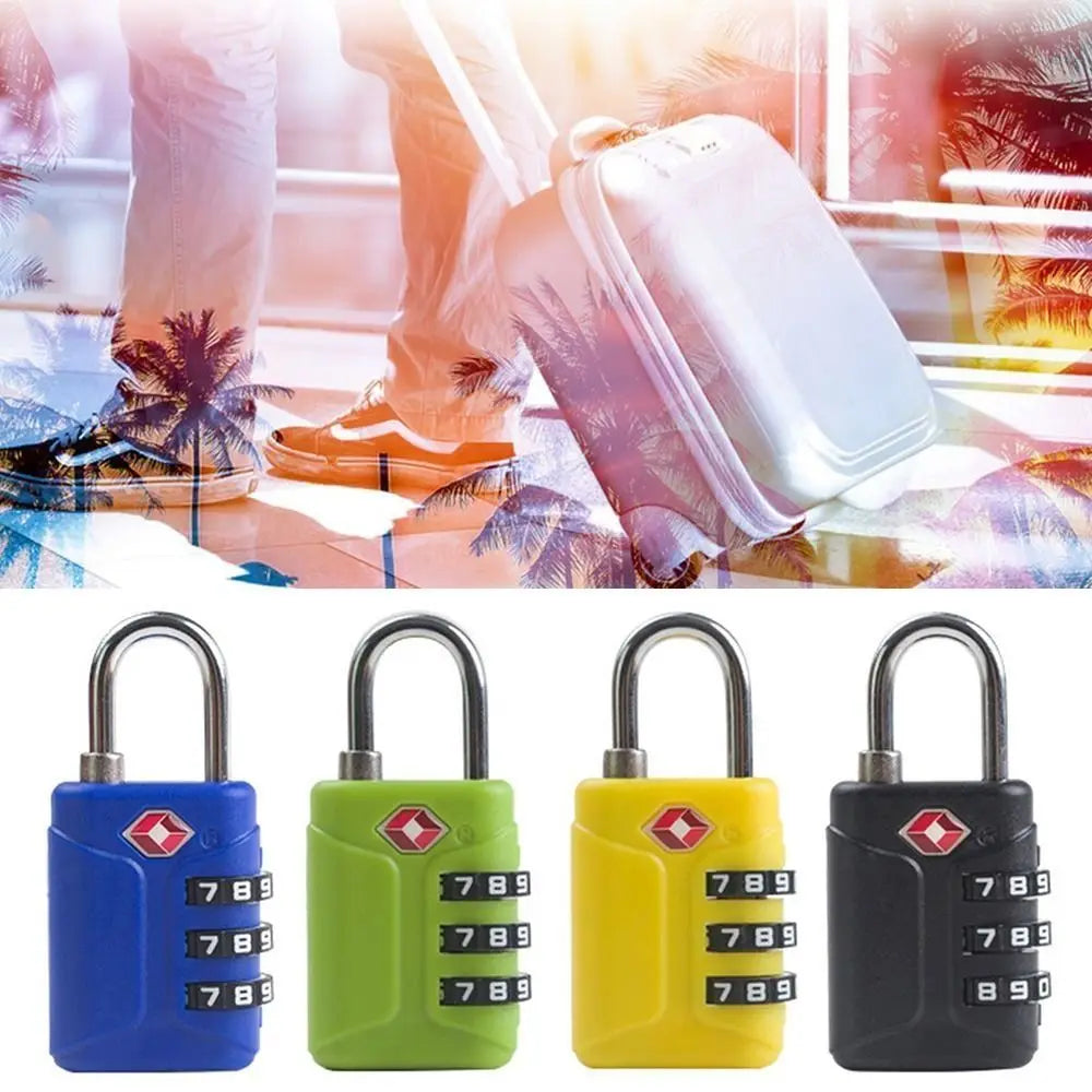 TSA 3-Digit Travel Combination Padlock