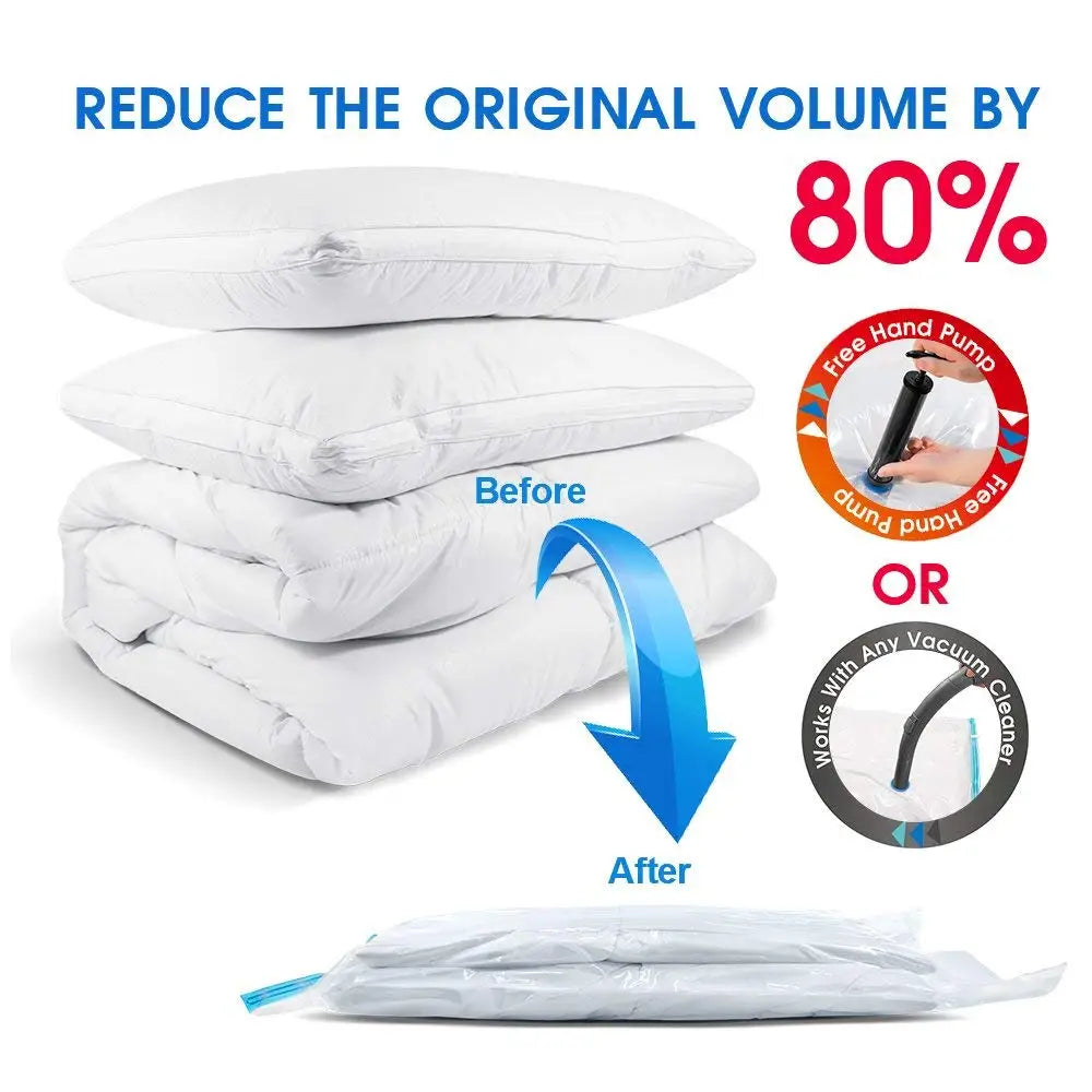 Vacuum Storage Bags for Clothes & Bedding