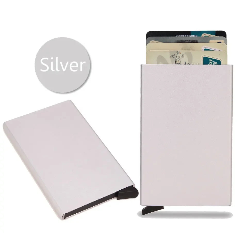 Slim RFID Metal Wallet for Men & Women