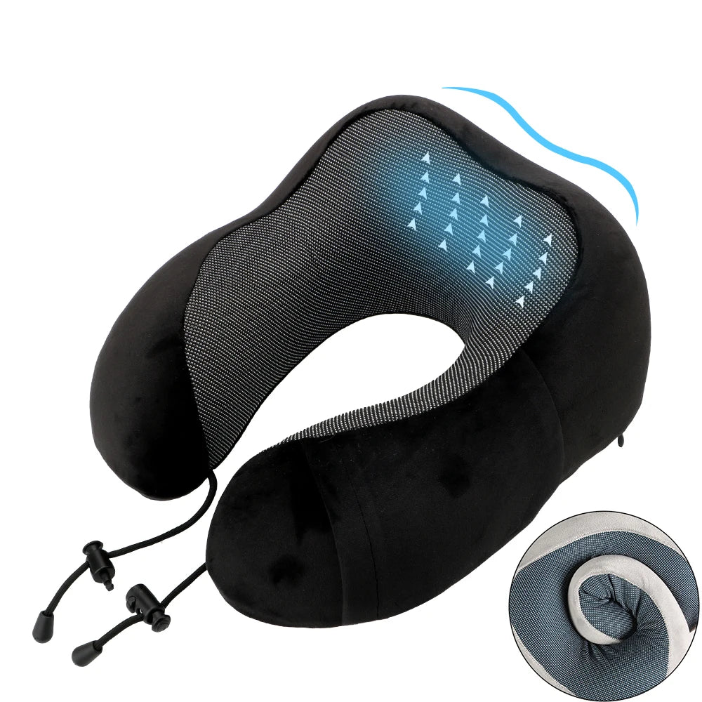 U-Shaped Memory Foam Travel Neck Pillow