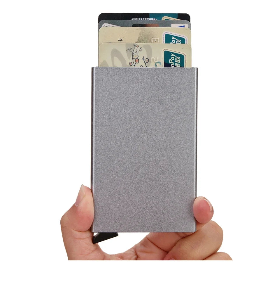 Slim RFID Metal Wallet for Men & Women