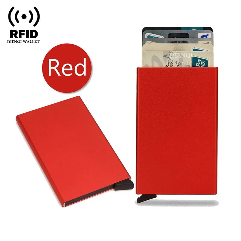 Slim RFID Metal Wallet for Men & Women