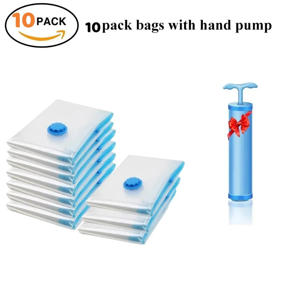 Vacuum Storage Bags for Clothes & Bedding