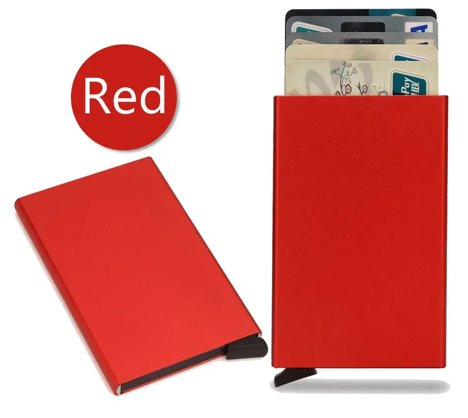 Slim RFID Metal Wallet for Men & Women