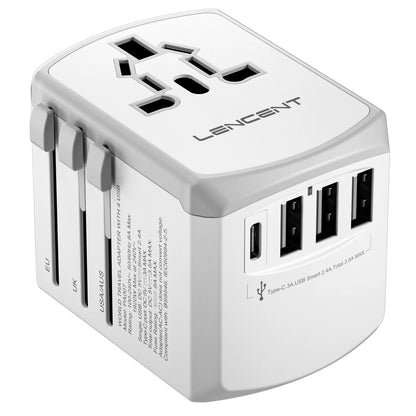 Universal Travel Adapter with USB & Type-C Charging