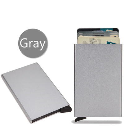 Slim RFID Metal Wallet for Men & Women