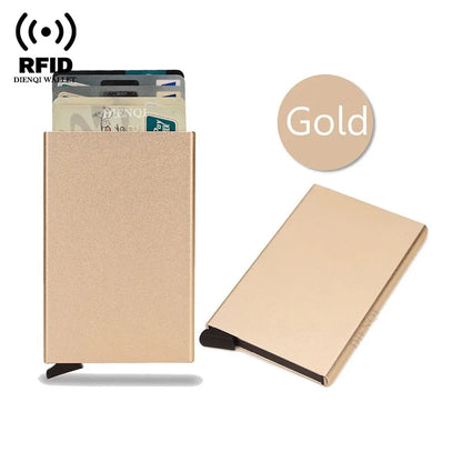 Slim RFID Metal Wallet for Men & Women