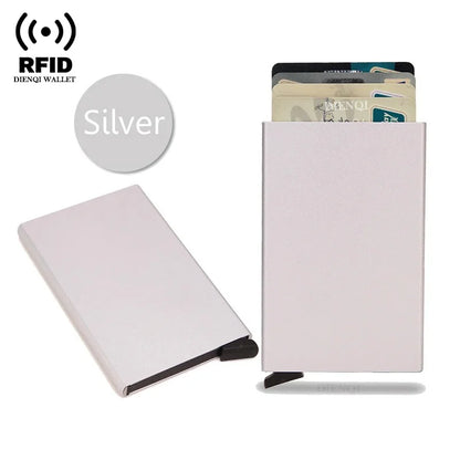 Slim RFID Metal Wallet for Men & Women