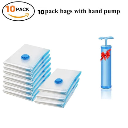 Vacuum Storage Bags for Clothes & Bedding
