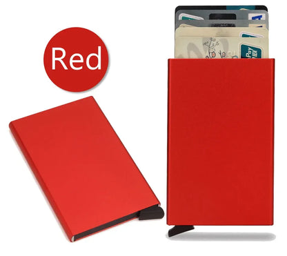 Slim RFID Metal Wallet for Men & Women